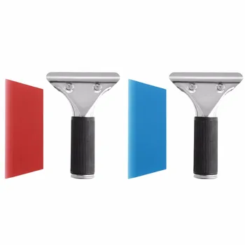 

New Car Auto Window Film Tinting Squeegee Razor Blade Scraper Tool With Handle
