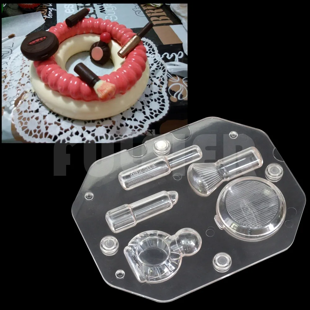 DIY 3D косметический набор формы для шоколада выпечки из поликарбоната шоколадные