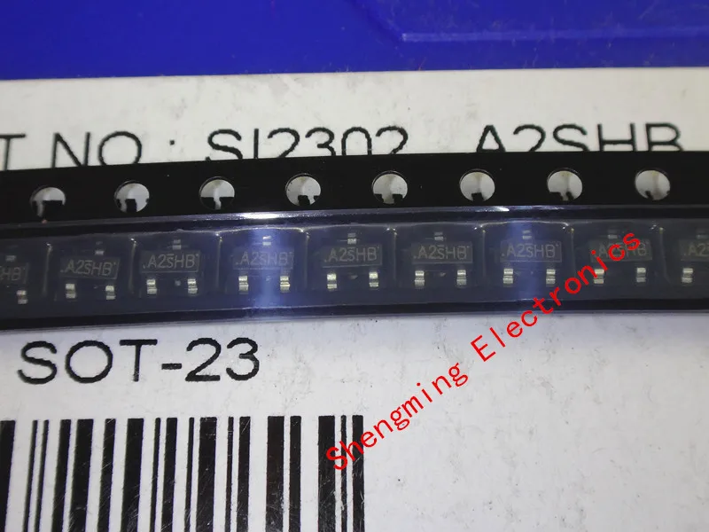 

50pcs SMD SI2302 SI2302DS A2SHB field effect transistor SOT-23