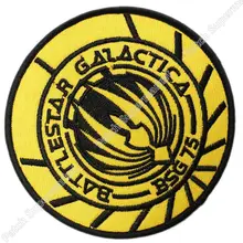 Battlestar Galactica Экран версия BSG-75 офицерская форма м/ф ", с нашивкой в виде логотипа, термоклейкая заплата/жетон Заказная заплата