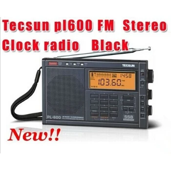 Розничная- Tecsun pl600 FM радио стерео PL-600 fm радио часы радио