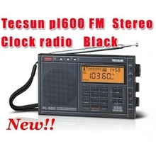 Розничная- Tecsun pl600 FM радио стерео PL-600 fm радио часы радио
