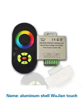 

[Seven Neon]Free shipping 5keys 6A*3channels 12V 216W RGB LED Strip/lamp RF touch remote controller