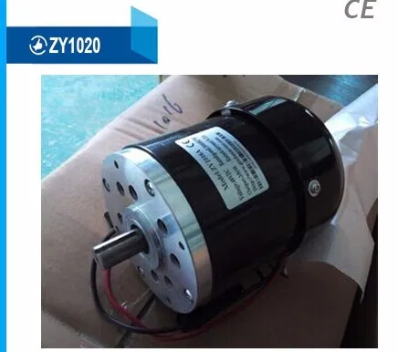 Best large power gear motor ZY1020 DC BRUSH permanent magnet motor 36V48V500w700W 800W for electric scooter tools TRICYCLE ATV Buggy 4