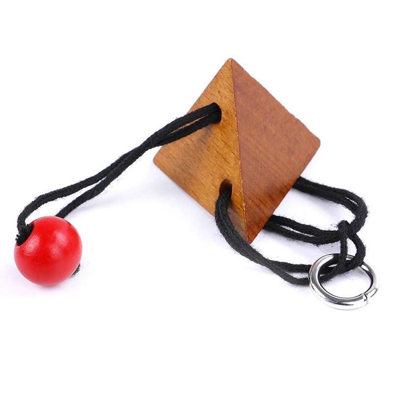 IQ rope wooden puzzle logic brain teaser string puzzles game for adults kidsEJ