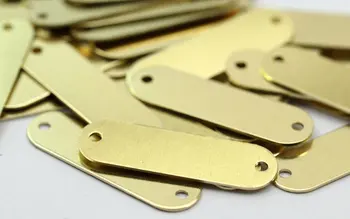 

50 Raw Brass Stamping Connector (24x7 mm) brs 1657