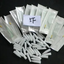 5F пластиковые перманентные наконечники для татуировки насадки+ обеззараженные для перманентного макияжа иглы(100 шт каждый) для перманентного макияжа бровей