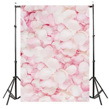 

NeoBack Pink Flowers Petals Photo Props Studio Booth Background Newborn Child birthday Photography Backdrops For Photo Studio