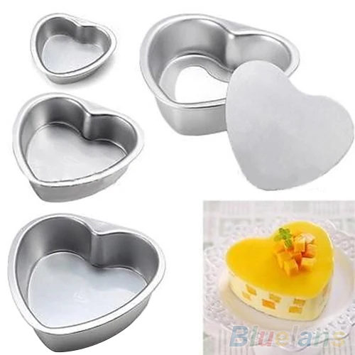 Hot Sale Aluminium Heart Shaped Fondant Cake Biscuit Baking Mold