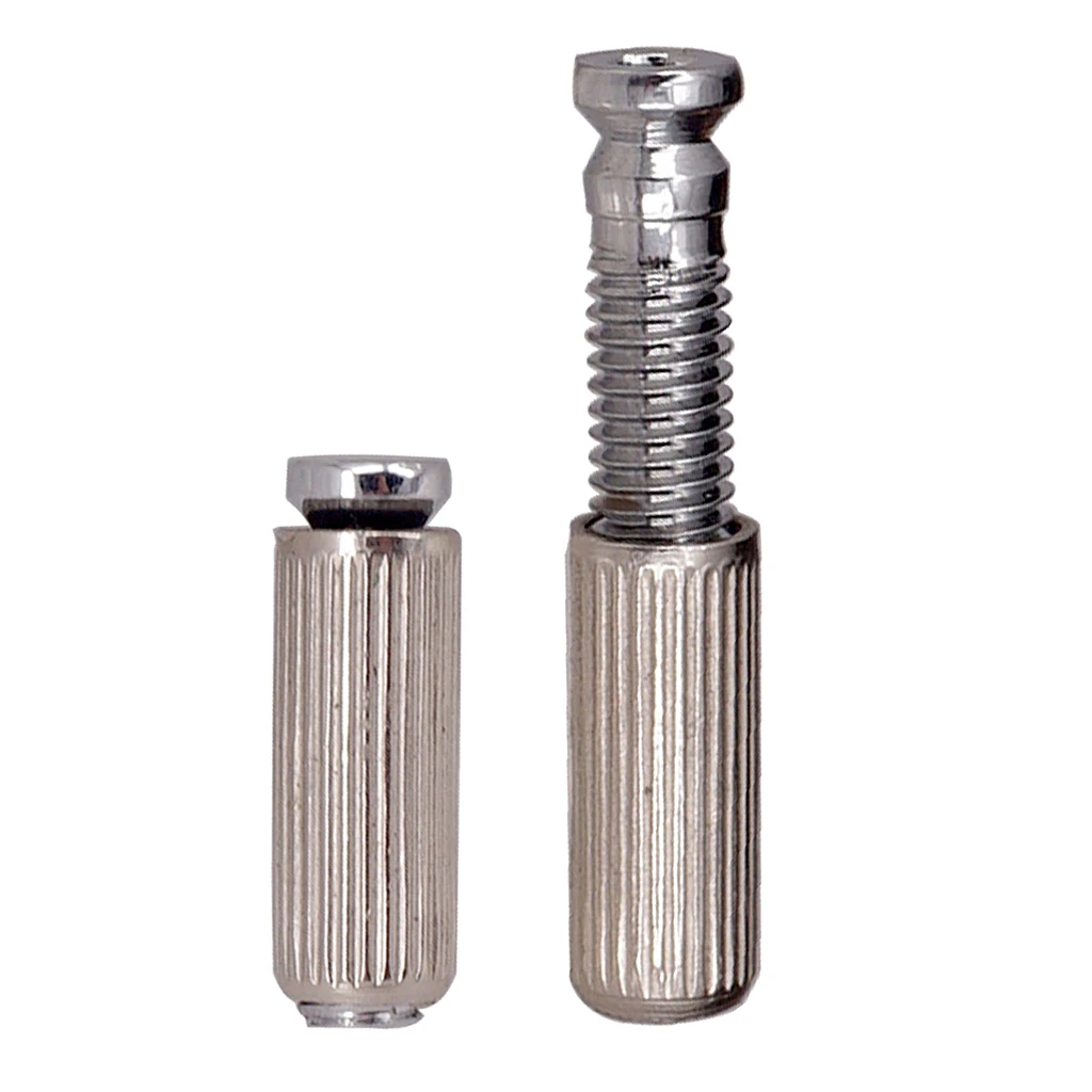 Pack Of 2 Iron Electric Guitar Tremolo Bridge Tailpiece Studs Locking Posts Musical Instrument Parts