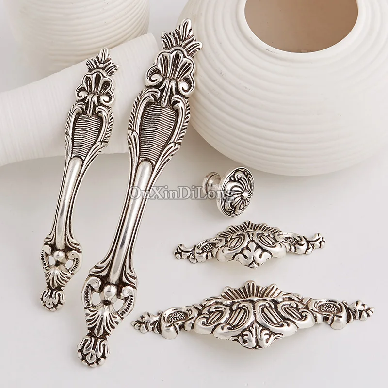 

Top Designed 10PCS Furniture Handles European Antique Drawer Dresser Wardrobe Cupboard Cabinet Kitchen Pulls Handles and Knobs