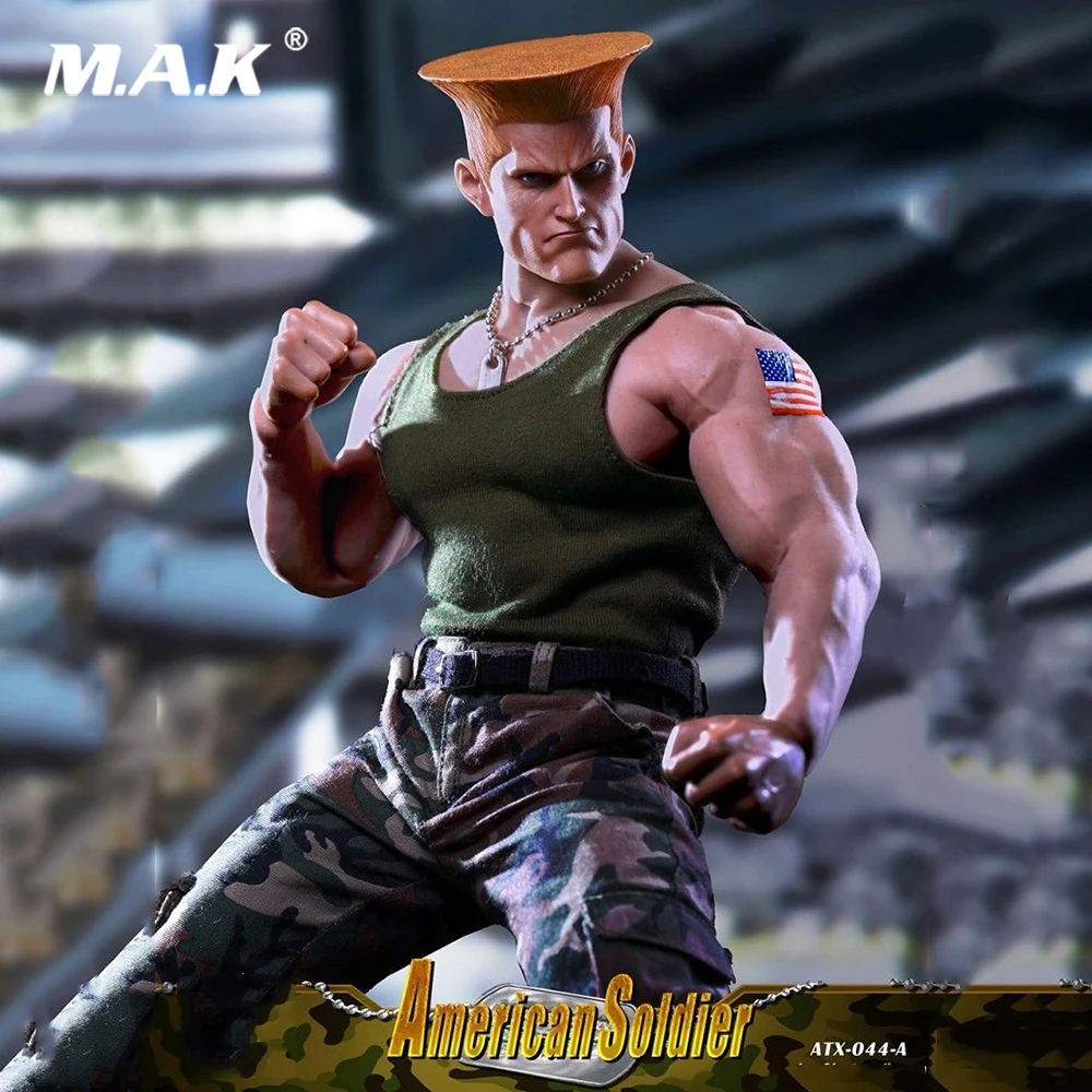 

1/6 Collectible ATX044A Street Fighter American Soldier Double Heads Clothes Accessory Model for 12'' Muscle Action Figure Body