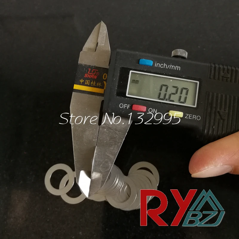 Stainless steel Flat Washer Ultrathin gasket Ultra-thin shim M3 M4 M5 Thickness 0.1 0.2 0.3 0.5 1