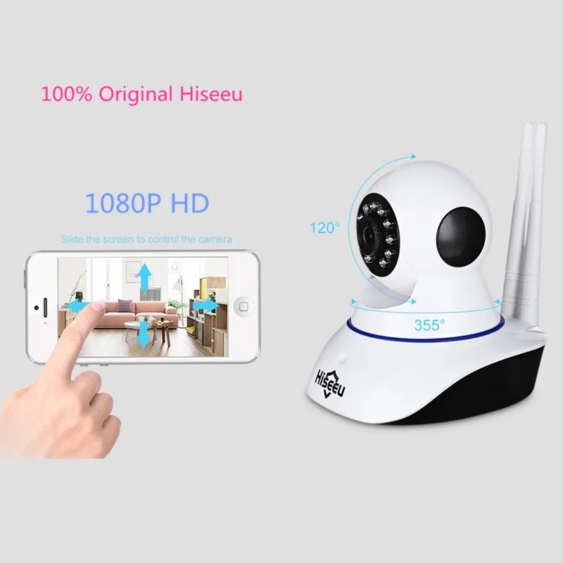 

Hiseeu FH1C 1080P HD IP Camera Wireless Home Security IP Camera Surveillance Camera Wifi Night Vision CCTV Baby Monitor
