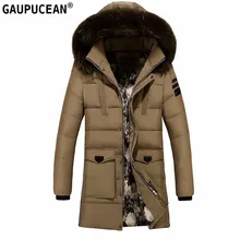 Мужская хлопковая стеганая куртка с капюшоном, меховая шапка, съемные карманы, молния, пуговицы, зимнее зеленое, хаки, толстое мужское хлопковое стеганое длинное пальто