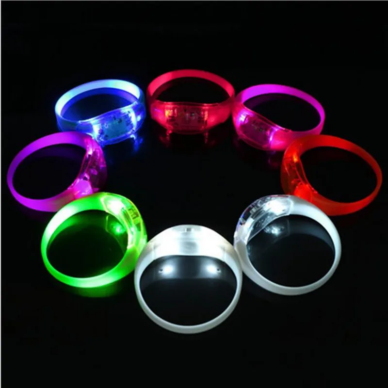 

Light-Up Glowing Wristband Flashing LED Bracelet Glowing Bangle Kids Toys Gift Glow Party Christmas Halloween Navidad