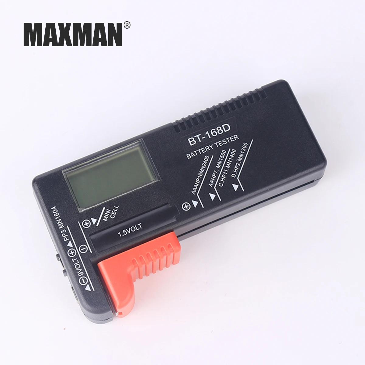 MAXMAN BT168 цифровой тестер вольт проверки для AA AAA 9 в Knop Meerdere Maat тестер напряжения измеритель Gereedschap