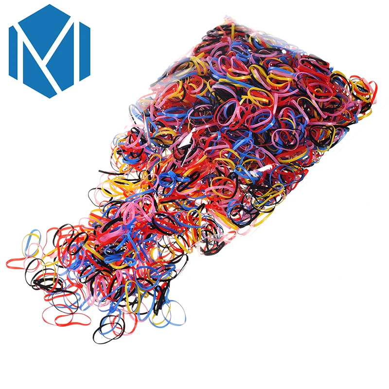 Одноразовая цветная эластичная лента для волос M MISM 2000 шт. ободок девочек