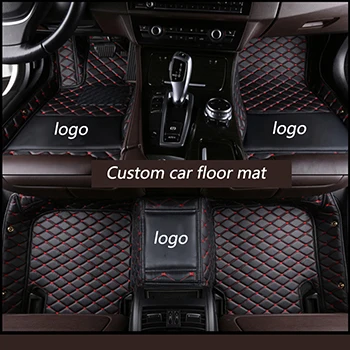 Пользовательские автомобильные коврики колодки для Mercedes Benz все модели E C ML GLK gla GLE GL S R A B CLK, SLK CLA CLS G GLS GLC vito viano - Название цвета: black reb