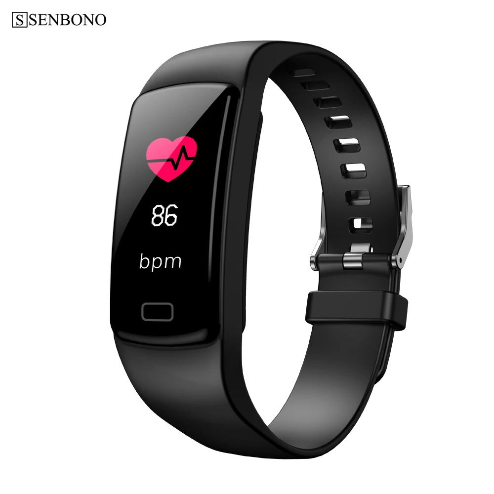 

SENBONO Y9 Smart Activity Tracker Fitness Band Heart Bracelet Blood Pressure Monitor Wristbands for Smartphone Smartband pk Y5