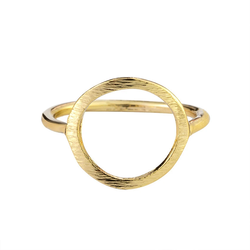 

Karma Circle Ring Minimalism Jewelry Geometric Anel Masculino Dainty Gold Rings Women Silver Aneis Feminino Bijoux BFF Gifts