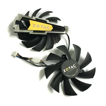 

2pcs/lot Graphics card fan 4Pin gtx660/660ti/670 VGA GPU Cooler Fans For ZOTAC GTX660 GTX660ti GTX670 Video Card cooling
