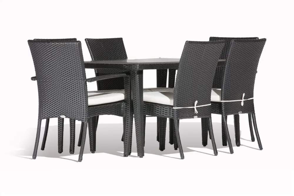 Обеденный стол из алюминия и ротанга|rattan dining table set|pe rattanrattan set |