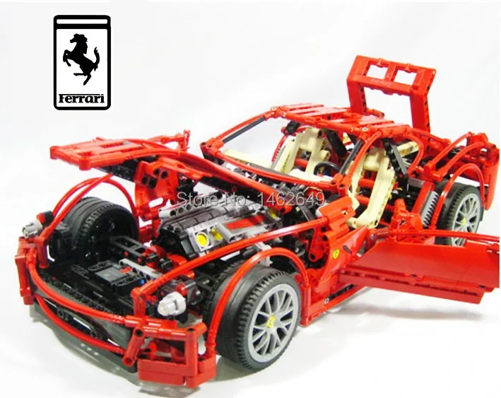

1322pcs/set 1:10 559GTB Formula Racing Car Model Building Blocks Sets Educational DIY Bricks Toys Compatible With Lego Technic