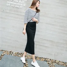 New Women Lady Elastic Slim Split Solid Color Skirt for Spring Summer Beach Party VN 68