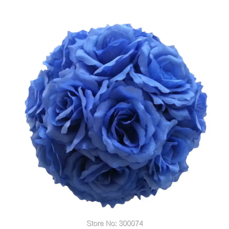 Быстрый EMS 10 шт. 1" свадебный цветок мяч Таблица Центральным Декор настенный целовать мяч искусственный шелк роза Pomander flore