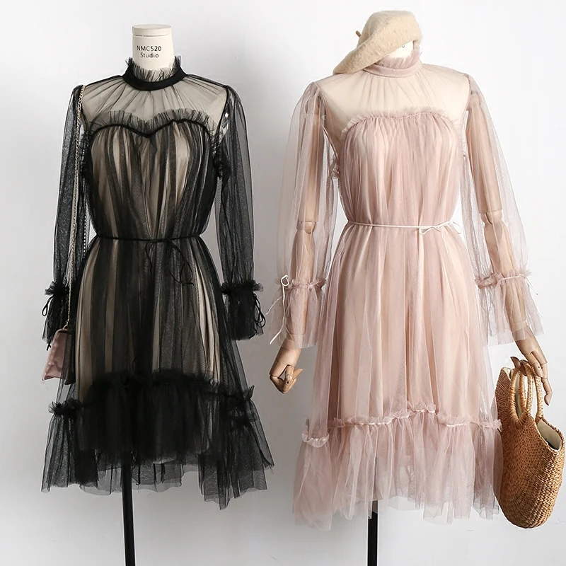 Женские платья с длинным рукавом весенние элегантные свободные|swing dress|women dressdress