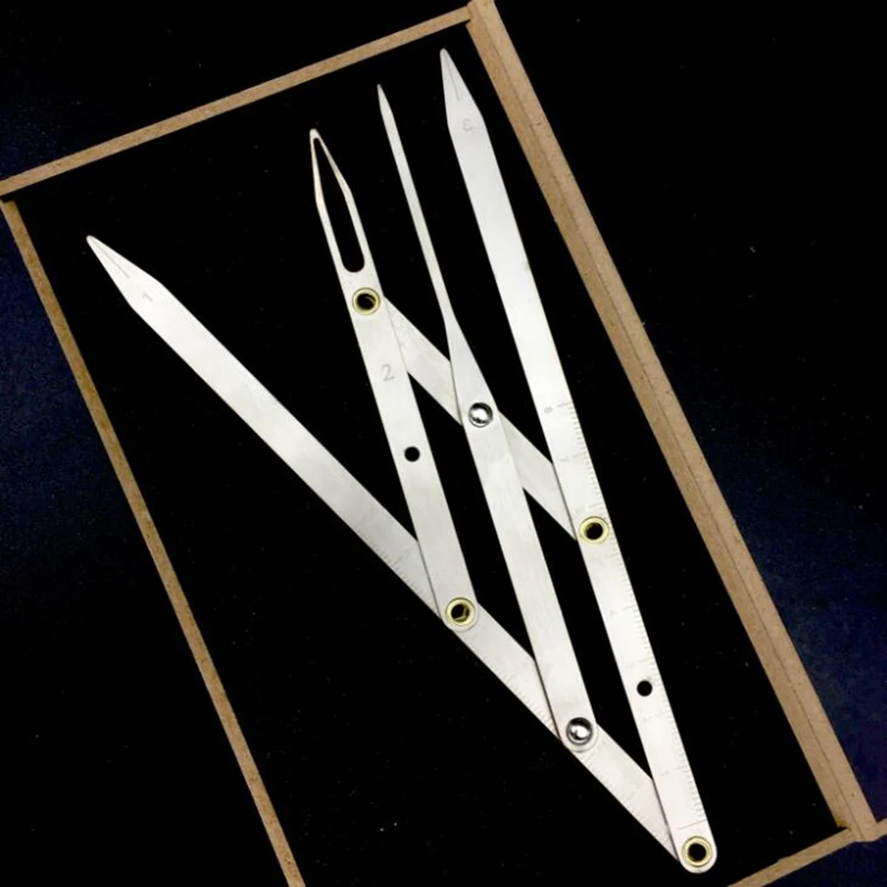 

2pcs Stainless steel Golden Ratio CALIPERS Eyebrow Microblading Permanent Makeup Measure Tool Mean Golden Eyebrow DIVIDER