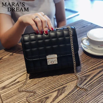 

Mara's Dream Fashion Leather Small Women Crossbody Bags Small Chain Strap Women Bag Messenger Shoulder Sling Purse Lady Handbag