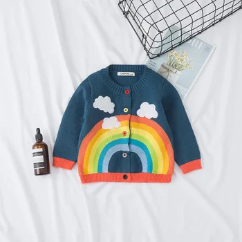 

2019 new fashion girls cardigans fashion clothing children sweaters 1-6years