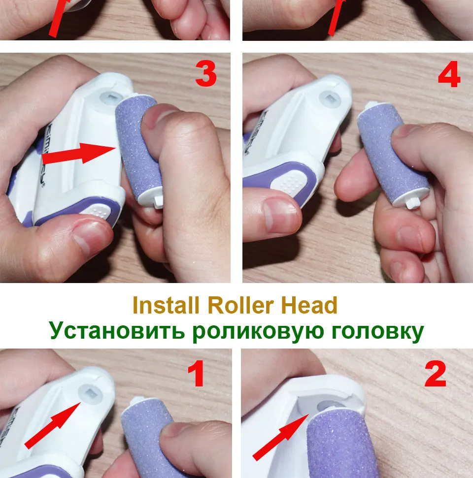 KIMISKY перезаряжаемый фиолетовый инструмент для ухода за ногами Электрический Exfoliator Callus Remover Foot File Scholls Foot File педикюр 5 роликовая головка