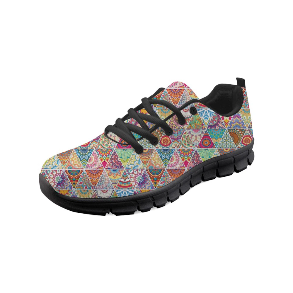 

ThiKin Youth Sneakers Women Flats Casual Shoes Pretty Bohemia Style Mesh Comfortable Ladies Chaussures Flats Sneakers Plus