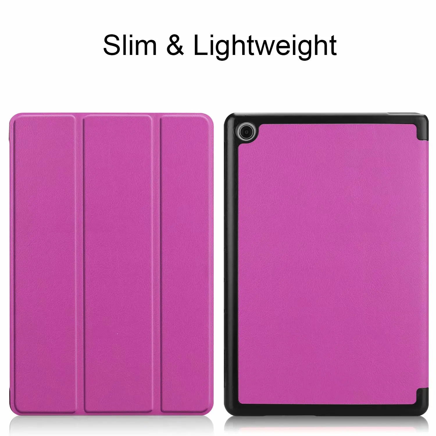 Для huawei MediaPad M5 Lite 10 BAH2-W19/L09/W09 чехол ультра тонкий из искусственной кожи Smart Stand Cover для Медиа Pad M5 Lite 10," Чехол - Цвет: Фиолетовый