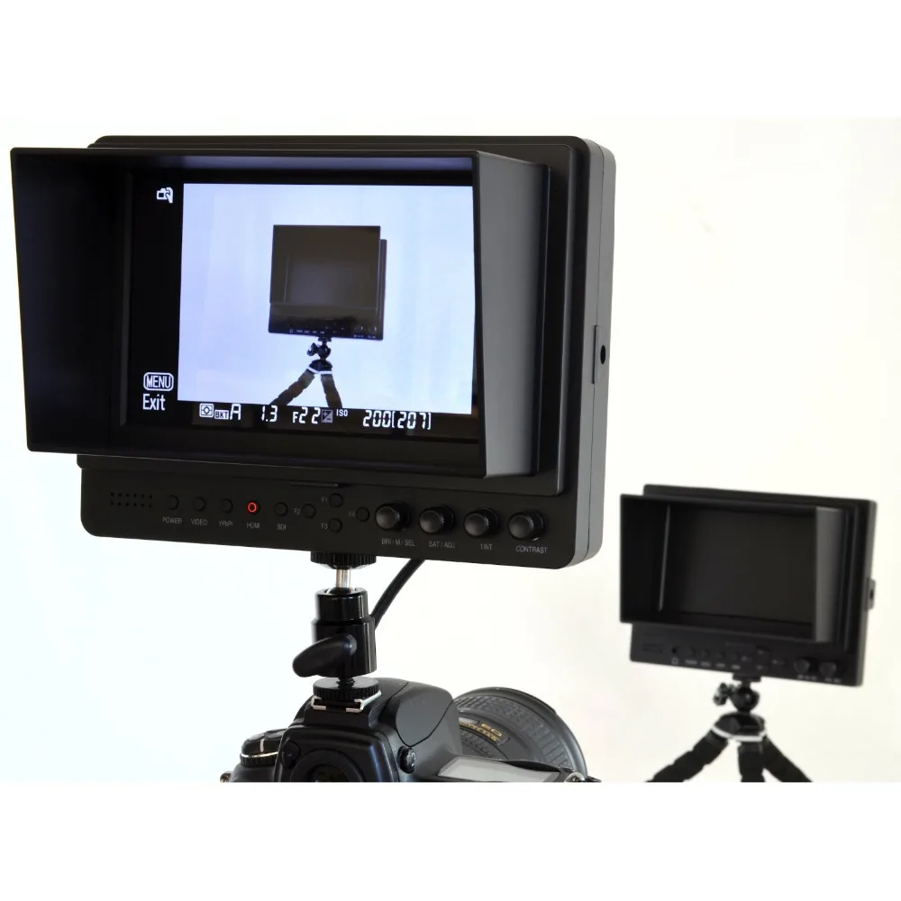 LILLIPUT 665 7-дюймовый монитор на ЖК-дисплее HD Hdmi In &amp Component 1/4 &quotкрепление для горячего