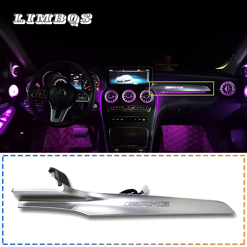 Us 235 99 Ambient Light Above The Glove Box For W205 Mercedes Benz C Class 2015 2019 In Co Pilot Dashboard High Quality Easy Installation In Glove