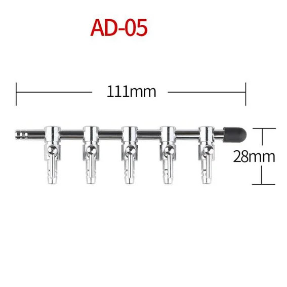 Аквариумный кислородный насос, газовый регулятор громкости, аэрационный насос, воздушный клапан, многоголовый шунтирующий трубчатый насос для рыбы, регулирующий клапан - Цвет: AD-05
