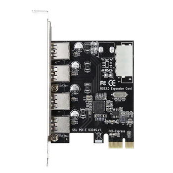 

4 Port PCI-E to USB 3.0 HUB PCI Express Expansion Card Adapter 5 Gbps Speed-PC Friend
