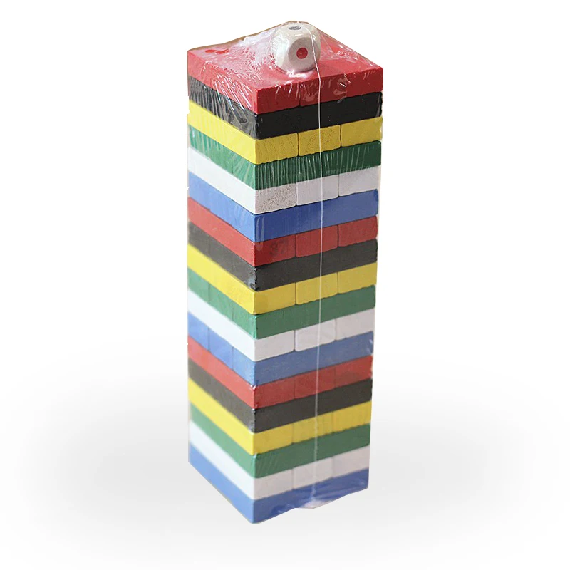54 шт./компл. цифровые фигурки Jenga маленького размера семейная настольная