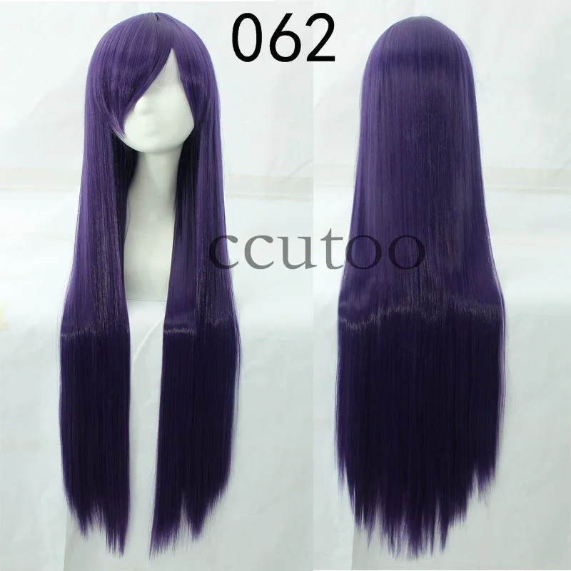 Ccutoo 100 см длинные прямые синтетические волосы высокая температура косплей парики 82 цвета доступны - Цвет: #60