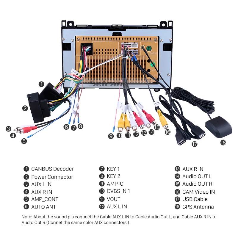  Seicane Android 81 coche Multimedia Player GPS estéreo automático para Mercedes Benz B W245 B150/Sp