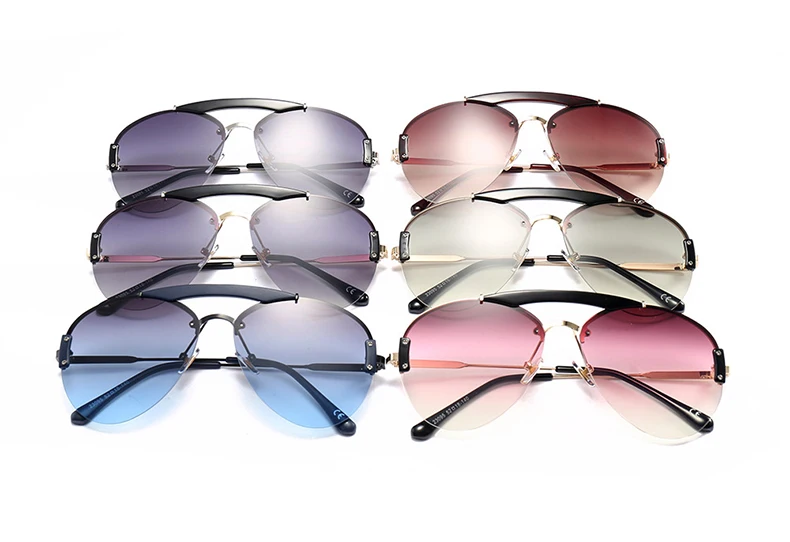 JackJad модные авиаторские солнцезащитные очки с двойными лучами винтажные градиентные брендовые дизайнерские солнцезащитные очки Oculos De Sol 23095