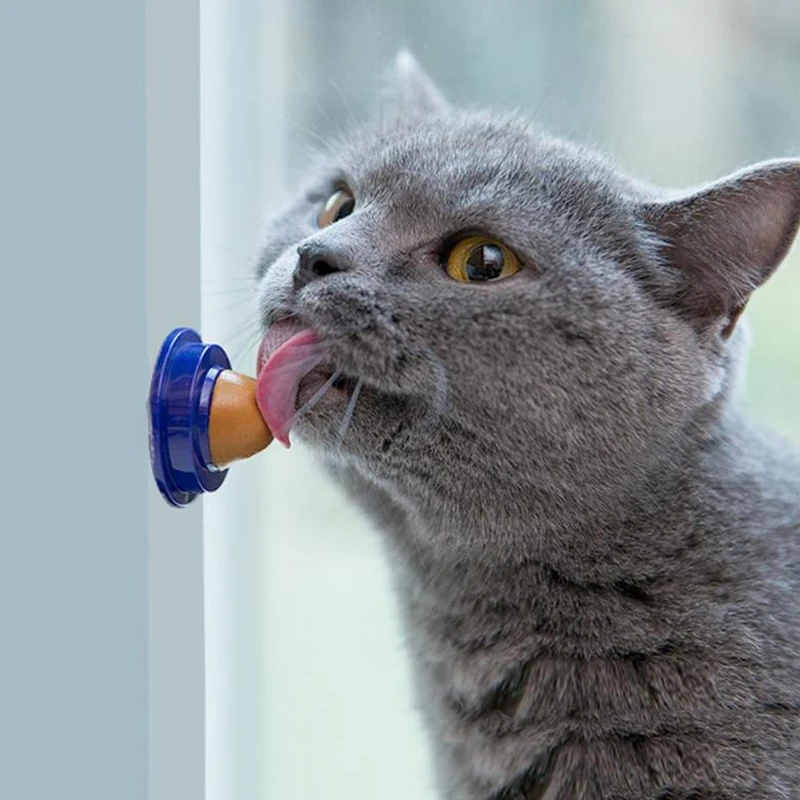

Healthy Cat Snacks Catnip Candy Licking Solid Nutrition Gel Energy Ball for Cats Kittens Increase Drinking Water Catnip Candy