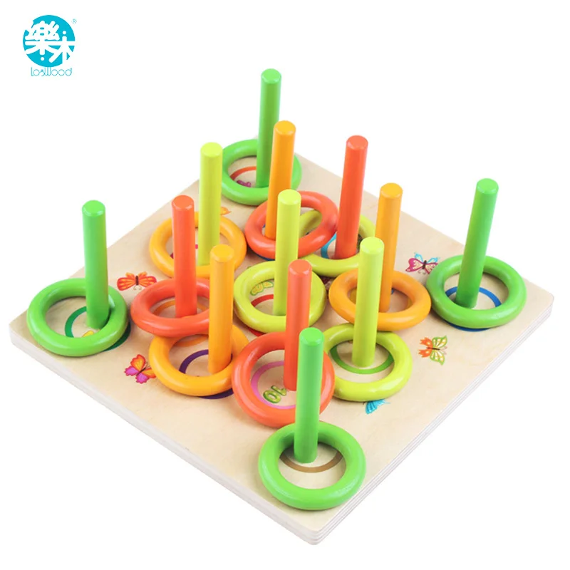 

Logwood baby Wooden toys Building chopping Wooden block Circling game Learning & Educational Table Battle game Gifts for kids
