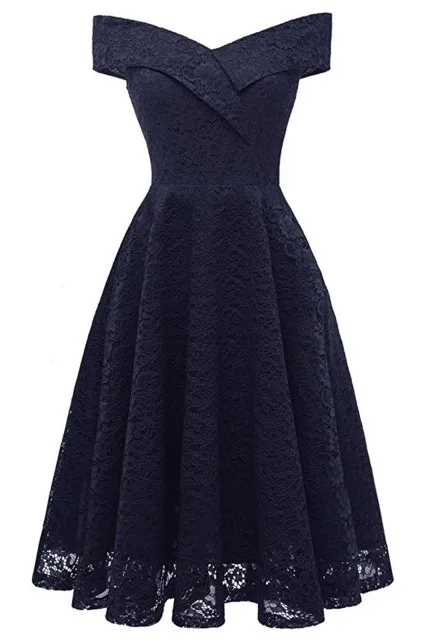 Navy Blue Коктейльные платья сексуальное бордовое кружевное короткое платье для вечеринки длиной до колена ТРАПЕЦИЕВИДНОЕ ПЛАТЬЕ С v-образным вырезом без рукавов - Цвет: Navy Blue
