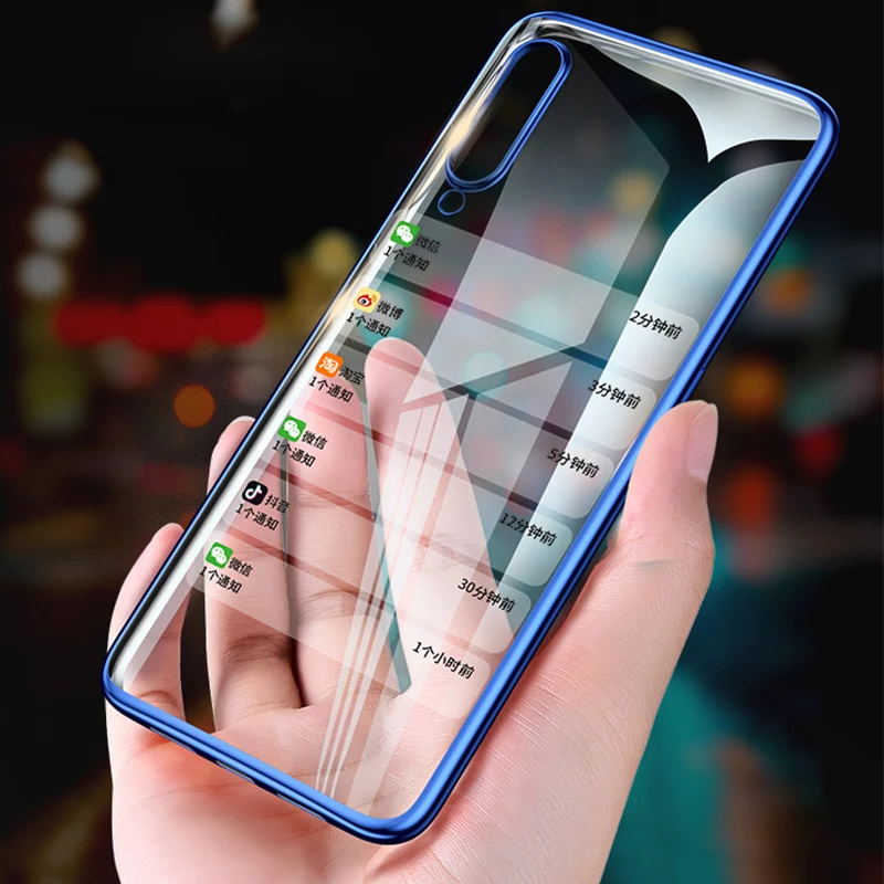 Прозрачный чехол для телефона samsung Galaxy A50 A70 A40 A60 A30 A20 A10 мягкое покрытие из ТПУ