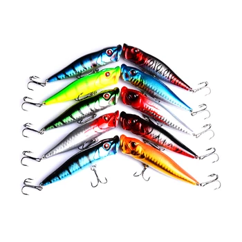 

50pcs 9cm 12g plastic top water popper fishing lures bass wobbler carp trout catfish fishing baits pesca fishing tackle